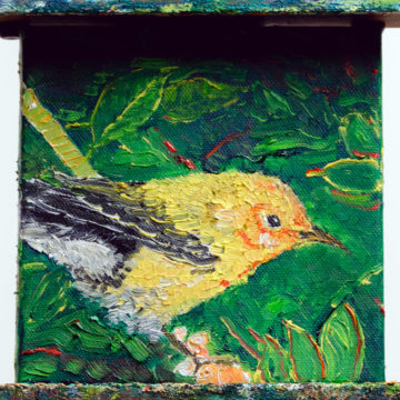 yellow bird painting