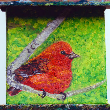 CArdinal Painting by Miguel Hoyos